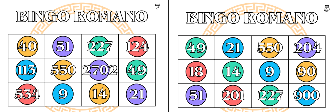 Cartones Bingo