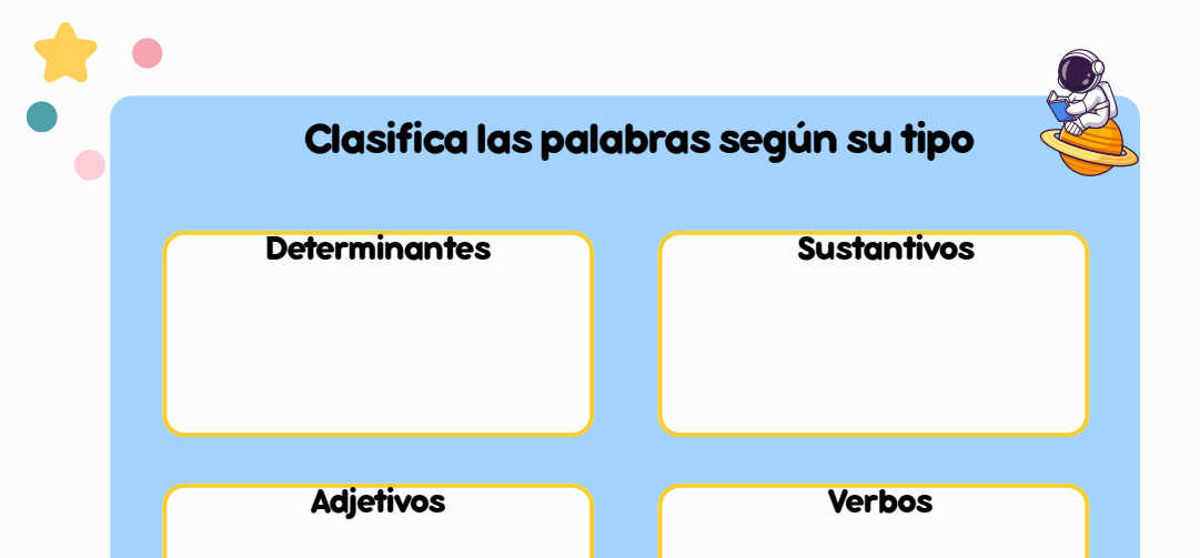 Plantilla para el Clasificador de Palabras